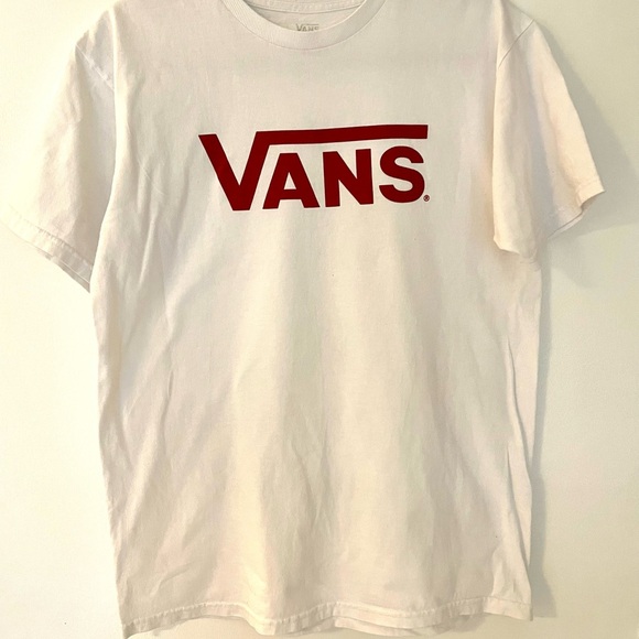 Vans Classic Logo T- Shirt Size Medium Off the Wall Skateboarding Spell Out‎ Tee - Picture 4 of 4